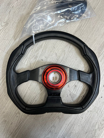 BMW 01-06 E46 M3 FRONT LEATHER STEERING WHEEL MOMO