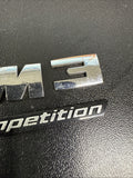 21-26 BMW G80 M3 Competition Front Grille Emblem Logo Badge Chrome Genuine OEM