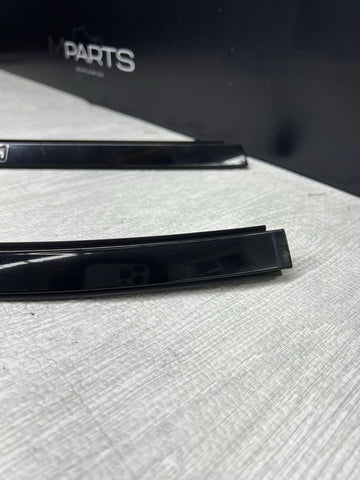 08-13 BMW E92 335 M3 Coupe Roof Rails Mouldings Pair 51138045379 Sapphire Black