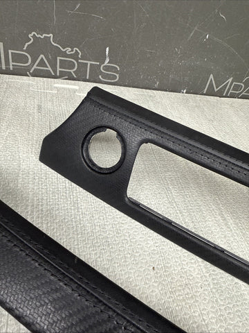 08-13 BMW E92 E93 M3 Interior Trim Set Carbon Leather OEM Genuine *4 Broken Tabs