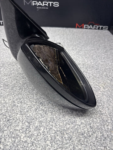 2006-2008 BMW E63 E64 M6 Door Left Driver Mirror Sapphire Black *Broken Glass