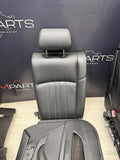 BMW F10 M5 11-16 FRONT HEATED ACTIVE SEATS BLACK MERINO DOOR PANELS BENCH 71k