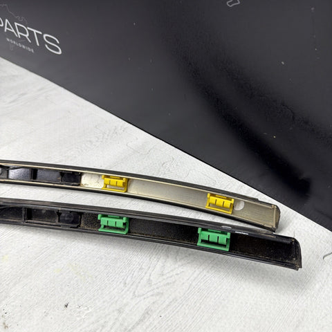 BMW E46 325 330 M3 Roof Rails Moldings Trims Pair Coupe OEM