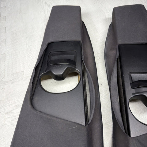 GENUINE BMW E46 B Pillar Trims Column Cover Pillars Pair Black *Peeling*