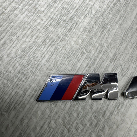 BMW F82 M4 15-20 Chrome GENUINE OEM FRONT GRILL M4 Emblem