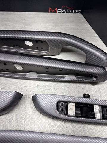 01-06 BMW E46 M3 Coupe Interior Armrests Trim Set Wrapped  *NOTES*