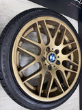 18x8 18x9 CSL STYLE 5x120 BMW E46 M3 Gold 18” Wheels Rims Set (4)