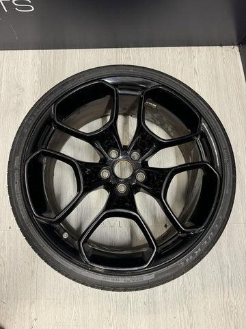 OEM Lamborghini Huracan Giano 20x8.5 Front Rim Wheel Gloss Black 4T0601017