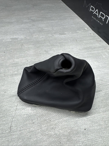 BMW E36 M3 Manual 5 Speed Gear Shift Knob OEM Boot Black Leather