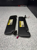 07-13 BMW E93 CONVERTIBLE 328I 335I M3 Left & Right Sun Visor Pair Black OEM