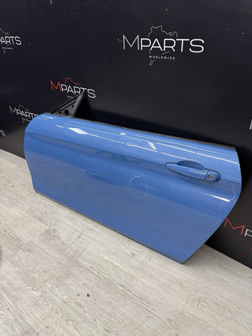 (PICKUP ONLY 15-20 BMW F82 F83 M4 Front Left Driver Door Shell Yas Marina Blue