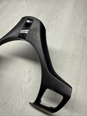 08-13 BMW E90 E92 E93 M3 Lower Steering Wheel Trim Cover Plate Black