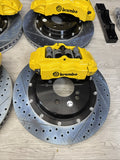 01-06 BMW E46 M3 BREMBO Big Brake Kit Yellow Calipers Rotors Set NEW Plug Play