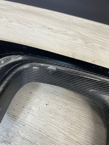 BMW 01-06 E46 M3 Rear Bumper Lower Carbon Fiber Diffuser Trim Panel CSL Style