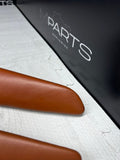 01-06 BMW E46 M3 Convertible Door Upper Arm Rest Armrest Pads Cinnamon