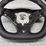 BMW 08-13 E92 M3 Manual Custom Leather Sides Flat Bottom Top Steering Wheel Red