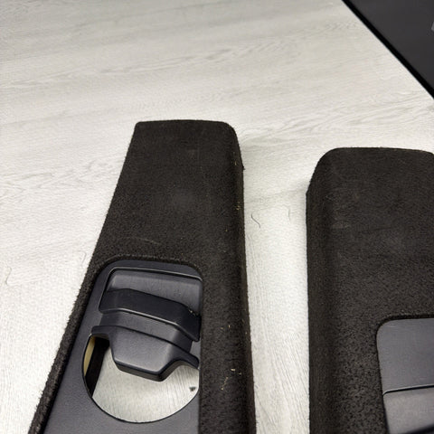 GENUINE BMW E46 B Pillar Trims Column Cover Pillars Pair Black *Peeling*