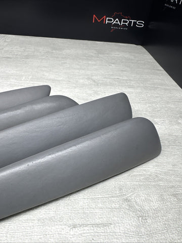 01-06 BMW E46 M3 Convertible Door Upper Arm Rest Armrest Pads Grey Gray *Notes*