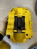 NEW 01-06 BMW E46 M3 BREMBO Big Brake Kit Yellow Calipers Rotors Set Plug Play
