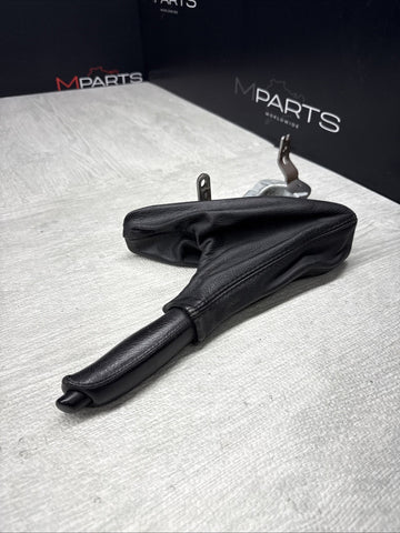 01-06 BMW E46 325 330 M3 Parking Brake Ebrake Leather Handle + Boot + Mechanism