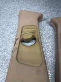 99-06 BMW E46 Sedan Passenger Right Driver Left B pillar Set Pair Trim Frame OEM