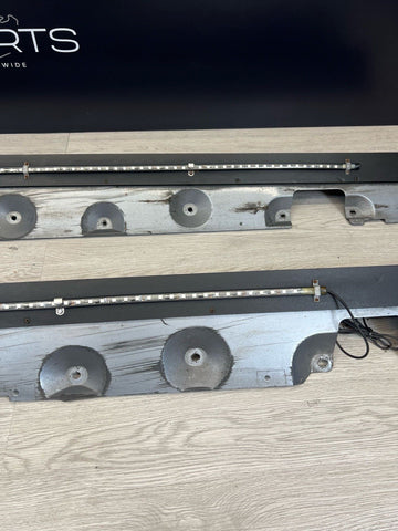 01-06 BMW E46 M3 Rocker Panel Side Skirts OEM Silver Grey + Underbody Glow Light