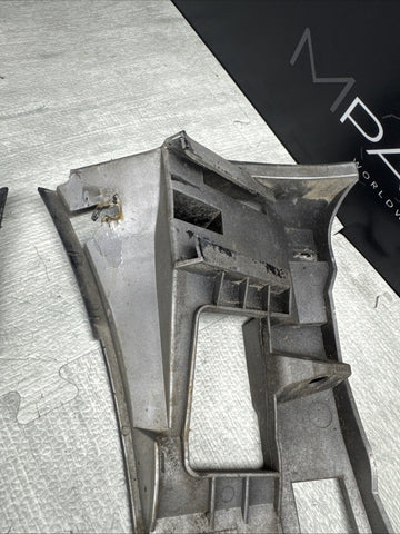 01-06 BMW E46 M3 LEFT RIGHT DRIVER FRONT BUMPER COVER GUARD BRACKET PAIR 2695247