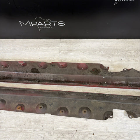01-06 BMW E46 M3 Rocker Panel Side Skirts OEM Imola Red