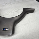 OEM 01-06 BMW E46 M3 Lower Steering Wheel Trim Cover Plate Titan Shadow Grey
