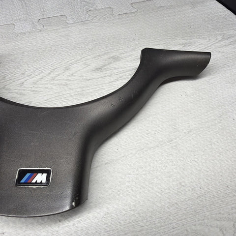 OEM 01-06 BMW E46 M3 Lower Steering Wheel Trim Cover Plate Titan Shadow Grey