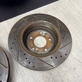 01-06 BMW E46 M3 Rear Discs Brakes Rotors Drilled Slotted