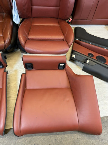 08-13 BMW E92 M3 Coupe Original Fox Red Interior Front Seats Rear Seats Complete