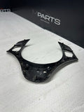 08-13 BMW E90 E92 E93 M3 Lower Steering Wheel Trim Cover Plate Carbon Fiber