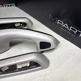 01-06 BMW E46 M3 Convertible Interior Armrests Trim Set Brushed Aluminum *Notes*