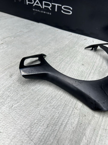 08-13 BMW E90 E92 E93 M3 Lower Steering Wheel Trim Cover Plate Black