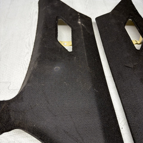 01-06 BMW E46 330CI M3 Coupe Rear C Pillars Trims Panels Black Pair OEM *Notes*