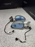01-06 BMW E46 M3 Side View Door Mirrors Pair Titan Silver *Notes*