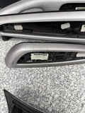 01-06 BMW E46 M3 Convertible Interior Armrests Trim Set Brushed Aluminum *Notes*