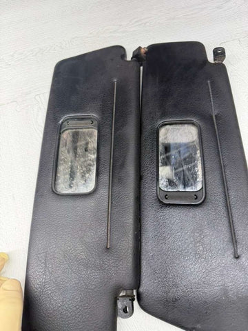 96-99 BMW E36 M3 CONVERTIBLE SET FRONT SUN VISORS BLACK OEM