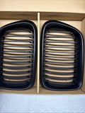 NEW BMW 97-99 E36 M3 Front Kidney Grilles Matte Black Set