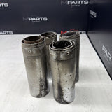 08-13 OEM BMW E92 E93 M3 S65 Rear Exhaust Quad Muffler Tips (4)
