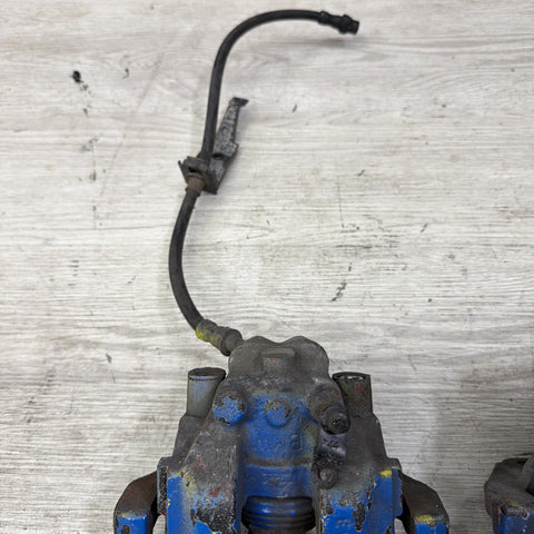 01-06 E46 M3 Rear Brake Calipers Left Right Pair Set Original *BLUE*