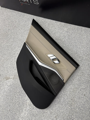 21-26 BMW G20 340 M340 Rear Left Driver Door Card Panel Cover Trim Beige