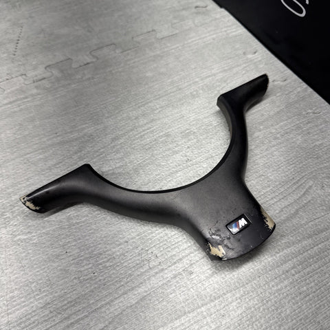 OEM 01-06 BMW E46 M3 Lower Steering Wheel Trim Cover Plate Titan Shadow Grey