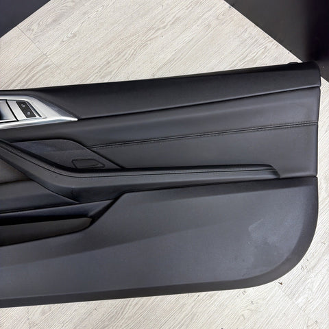 BMW 21-25 G82 G83 M4 Front Right Passenger Side Door Panel Black *Notes*
