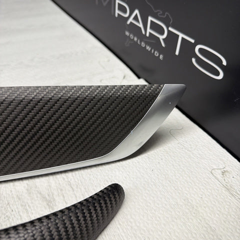 BMW F87 M2 16-21 Front Dry Carbon Fiber Interior Trim Panel Set of 4 OEM