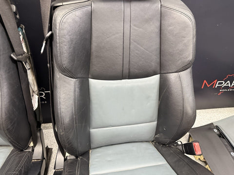08-13 BMW E93 M3 Convertible Complete Interior Seats Black Silverstone Novillo