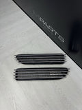 01-06 BMW E46 M3 Fender Vent Grilles Grills Trims Chrome OEM No Emblems