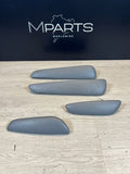 01-06 BMW E46 M3 Convertible Door Upper Arm Rest Armrest Pads Grey Gray