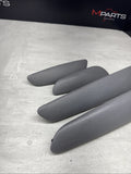01-06 BMW E46 M3 Convertible Door Upper Arm Rest Armrest Pads Grey Gray *Notes*